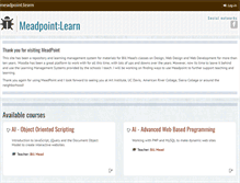 Tablet Screenshot of meadpoint.net